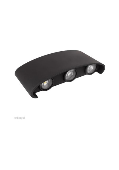 9w Çift Yönlü Led Bahçe Aplik - Su Geçirmez, Modern Tasarım 10 Parça Siyah