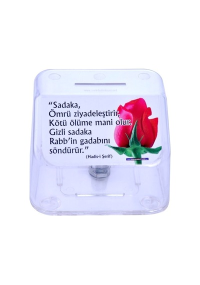 Kırılmaz Plastik Sadaka Kutusu Küçük 15 12 10 Cm