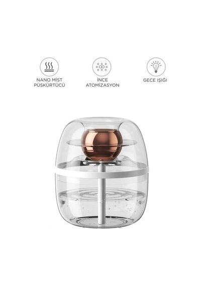 K30 1.8 Litre Kapasiteli Çift Çikişli Hava Nemlendirici Aroma Terapili Buhar Makinesi Humidifier