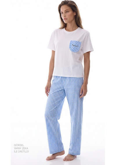 Penti Gokyüzü Mavisi Pajama Time Pamuklu Pantolon Pijama Takımı Penti Gokyüzü Mavisi Pajama Time Pamuklu Pantolon Pijama Takımı