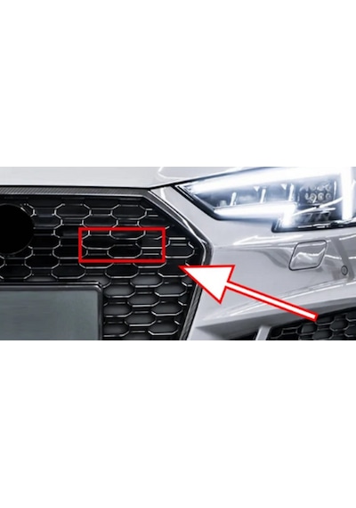 Dk Tuning S5 Siyah Kırmızı Ön Panjur Izgara Logo Arma Audi İle Uyumlu Bagaj Arma