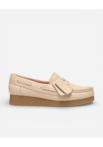 Clarks Wallabeeevosea Cream Leather Kadın Krem Günlük Ayakkabı 26186338
