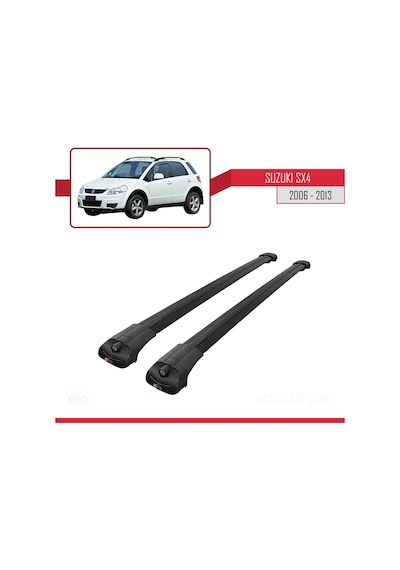 Suzuki Sx4 2006-2013 Arası İle Uyumlu Ace-1 Ara Atkı Tavan Barı Siyah