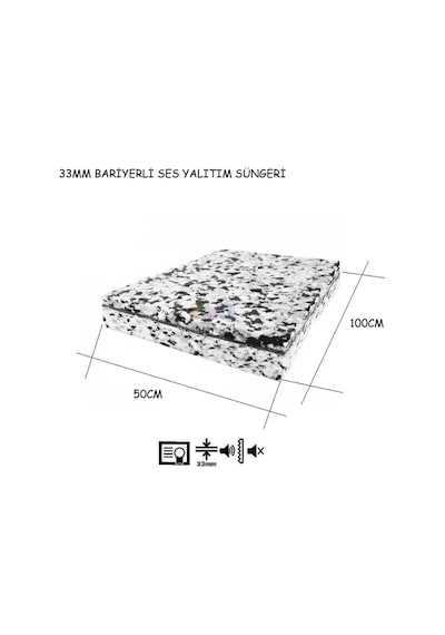 Bariyerli Adepan Bondex 33mm 180 Dns %90 Ses Keser 50cmx100cm