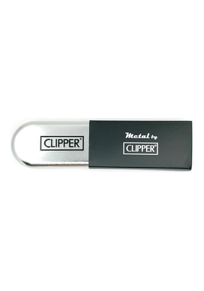 Clipper Metal Taşlı Gümüş Çakmak