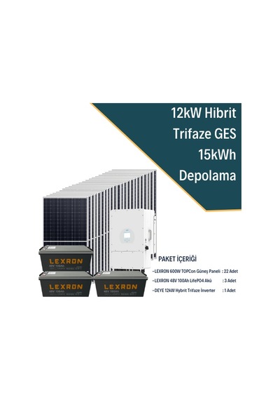 12kw Trifaze Hibrit Sistem 3