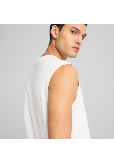 Puma ESS Sleeveless Tee Erkek Beyaz Tişört