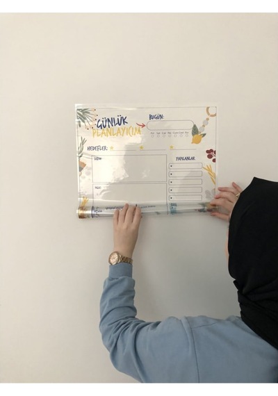 Günlük Planlayıcı Yazı Tahtası Akıllı Kağıt Tahta Planner Tutunab