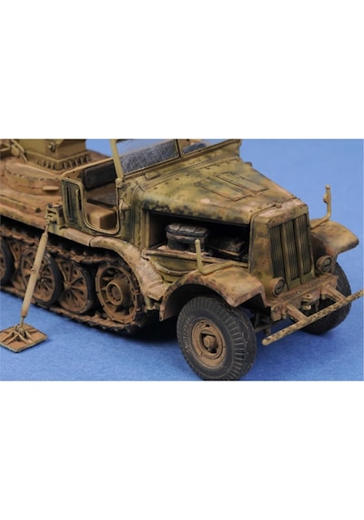 Trumpeter 07251 1/72 Ölçek, Yarı Paletli Döner Vinç 6t ,18t Sd.kfz.9/1 , Plastik Model Kiti-55669