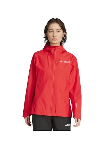 Adidas Terrex Multi 2.5l Kadın Kırmızı Kapüşonlu Ceket Kırmızı
