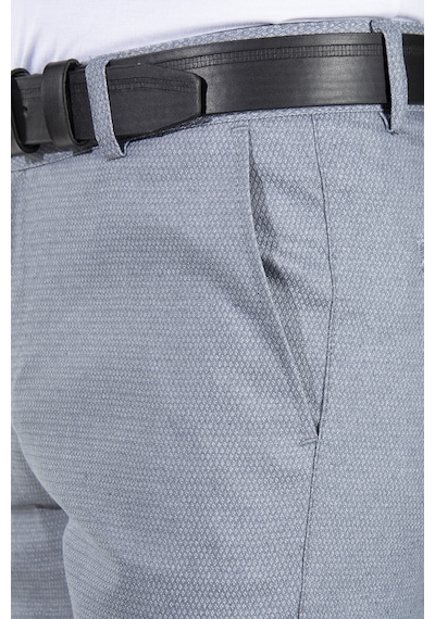Terapi Men Erkek Kül Grisi Slim Fit Petekli Italyan Kesim Keten Pantolon 21k-2200420-7 Gri