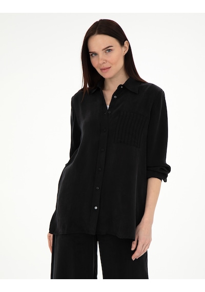 Pierre Cardin Kadın Gömlek Desenli 50305757-vr046 Siyah