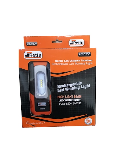 Şarjlı Led Lamba Çalışma Lambası Retta Rcl0200