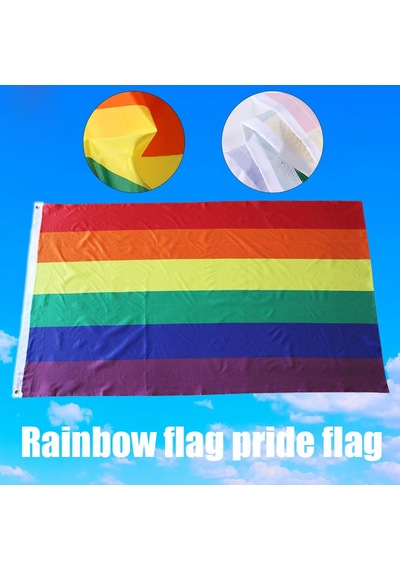 İlerleme, Gökkuşağı Bayrağı 3x5ft Polyester Lgbtq Solmasına Dayanıklı Su Geçirmez Bayrak Diğer