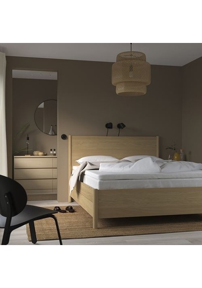 Ikea Norrsele Çift Kişilik Yatak Pedi, Beyaz, 140x200 Cm
