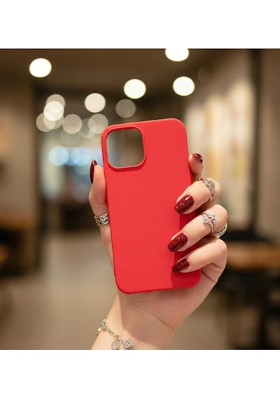 Apple Uyumlu iPhone 14 Pro Silikon Kılıf Modeli Kirmizi