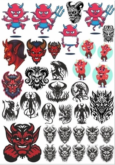 Şeytan Sticker Set