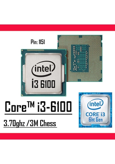 EFS Efsoffice0006  i3-6100 8 GB 256 GB SSD Free Dos Masaüstü Bilgisayar