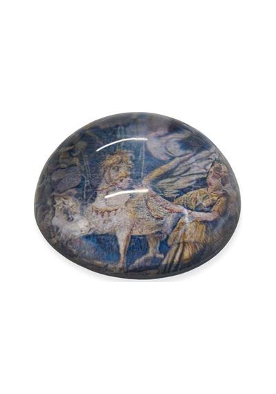 Pegasus Mozaiği Cam Kağıt Ağırlığı