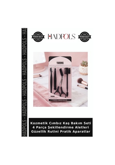Kozmetik Cımbız Kaş Bakım Seti 4 Parça Şekillendirme Aletleri Güzellik Rutini Pratik Aparatlar