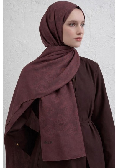 Aker Lyocell Naia Aura Şal 6070500 Koyu Bordo-942 Koyu Bordo-942