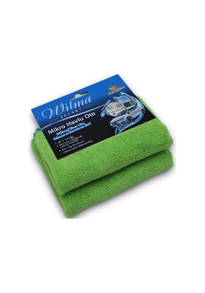 Mikrofiber Havlu- Büyük Boy 50 X 70 Cm- Yeşil Şeffaf
