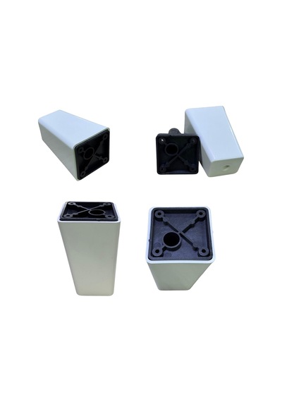 Cateksss 14 Cm Riva Ayak Beyaz - 6 Lı Paket