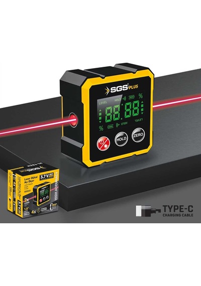 Tr Lazer Dijital Açı Ölçer Mıknatıslı Sgs5431
