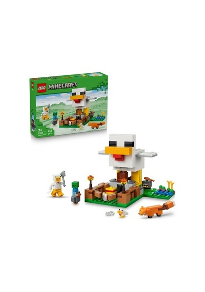 Lego 7 Yaş Ve Üzeri Çocuklar İçin Minecraft Tavuk Çiftliği Oyuncak Seti