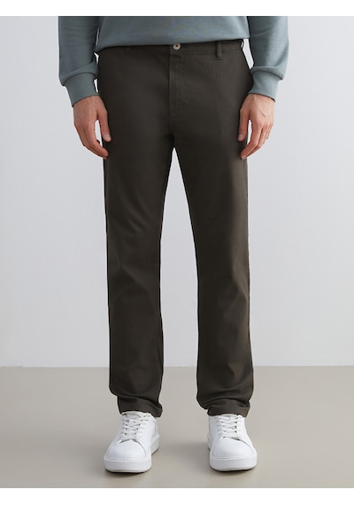 Lcwaıkıkı Classic Haki Dar Kalıp Erkek Chino Pantolon