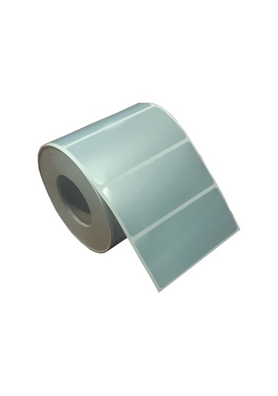 Bıfo Slv.90mmx40mm 1 90mm X 40mm Tekli 1.000 Adet Metalik Gri Yapışkanlı Silvermat Etiket