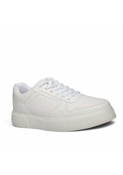 Volis M-26549 Beyaz Bağcıklı Memory Foam Taban Günlük Erkek Sneaker Ayakkabı