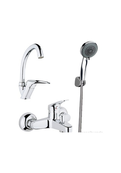 3'Lü Banyo Batarya Seti Krom