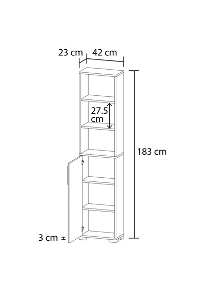 Lizbon No.5 Mutfak Dolabı Beyaz