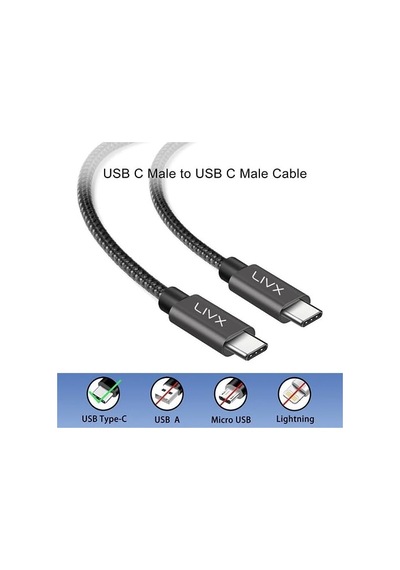 Livx Transparent 45w Pd/qc Mini Araç Şarj Cihazı Ve 1 Metre Hızlı Şarj Ve Data Kablosu L35 - Tct-01