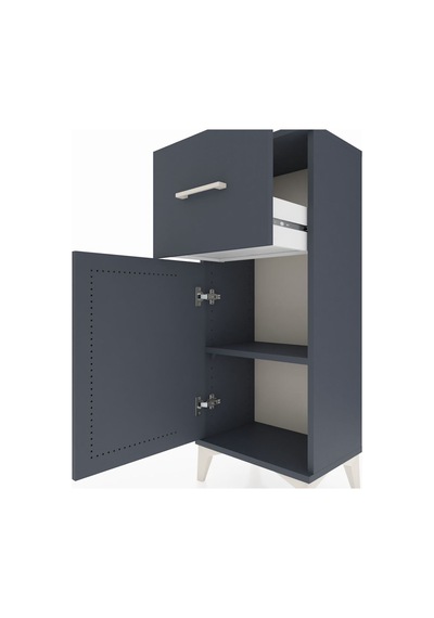 Arges Komodin Tek Raflı Tek Çekmeceli Tek Kapaklı 44x30x106 Antrasit-antrasit Antrasit Arges Komodin Tek Raflı Tek Çekmeceli Tek Kapaklı 44x30x106 Antrasit-antrasit Antrasit