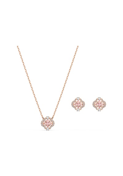 Swarovski Set Sparkling Dc-Set Clover  Czmo-Ros