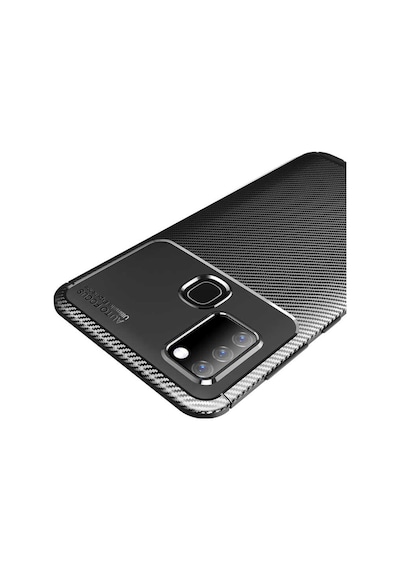 Samsung Uyumlu Galaxy A21S Kilif Karbon Silikon Case 389836673