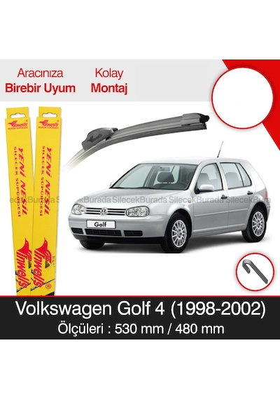 Volkswagen Golf 4 Silecek Takımı 1998-2002 İnwells Muz