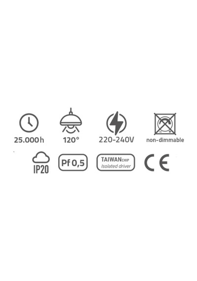 20 Watt Gün Işığı Modern Led Spot, İç Mekan Tavan Ve Duvar Armatürü, Led Armatür, Yeni Nesil Spot Siyah