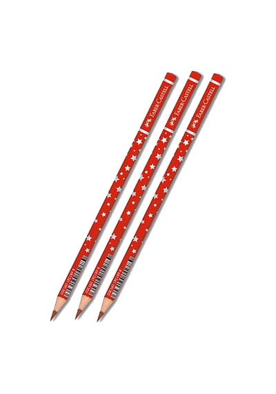 Faber-Castell Kırmızı Başlık Kalemi Yıldız 3 Adet