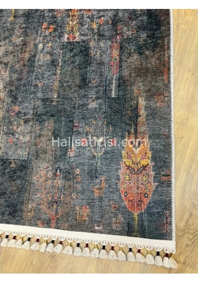 Salerno Çamaşır Makinesinde Yıkanabilir Kilim Halı Hs1041 Çok Renkli