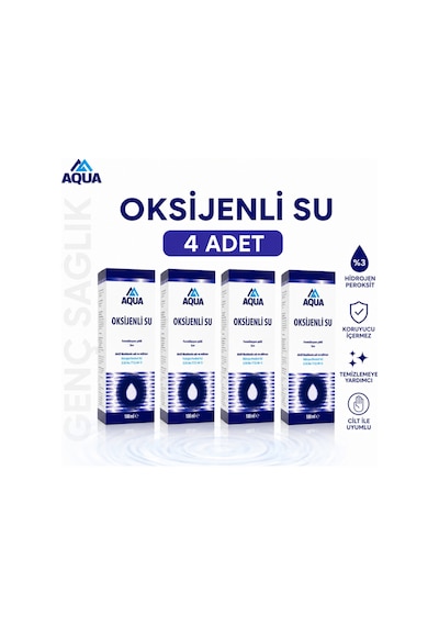 Aqua Oksijenli Su 4 x 100 ML