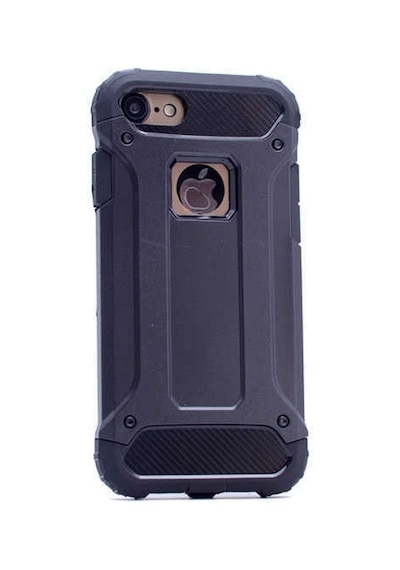 Noktaks - Apple Uyumlu iPhone 6 / 6s - Kılıf Çift Katman Zırh Tank Crash Military Kapak - Siyah