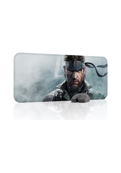 Metal Gear Solid Kaymaz Dikişli Kauçuk Oyuncu Mousepad V1 - 70x30 Xl Gaming Mouse Pad Fare Altlığı
