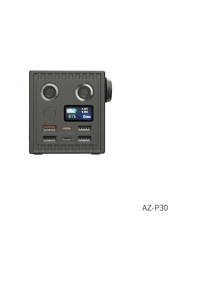Pdateknoloji Azeada 60000mah 27w Led Göstergeli Power Bank Az-p30 Koyu Gri