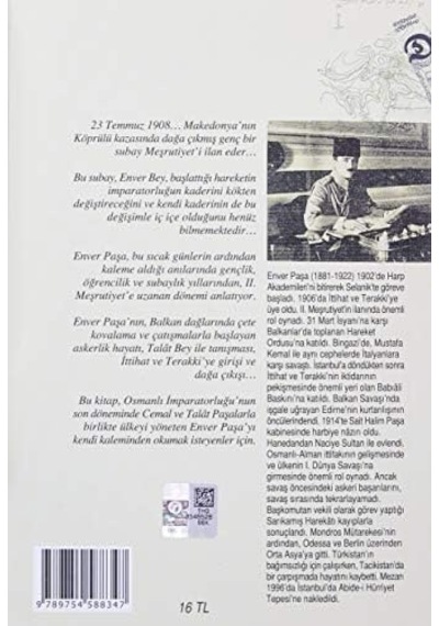 Enver Paşa Nın Anıları: 1881 - 1908