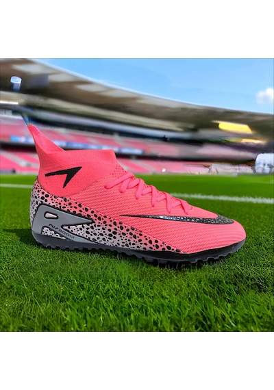 Twingo Air Laliga Çoraplı Krampon Halı Saha Dişsiz Yeni Ayakkabı Modelleri Pembe