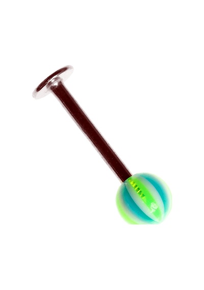 Tdgr00946 Labret Stud 316 L Bioplast Piercing K5 Çok Renkli