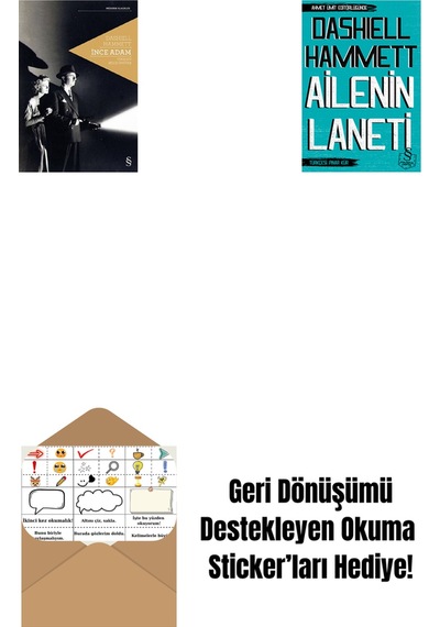 İnce Adam + Ailenin Laneti Cep Boy + Okuma Sticker'ları